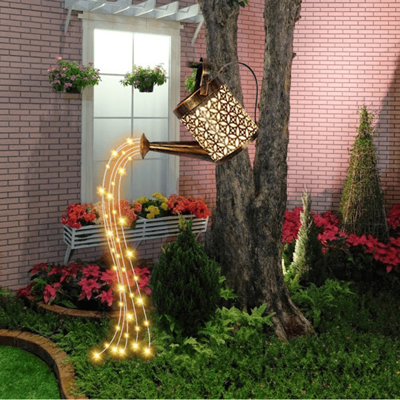 Casa si Gradina - Corpuri si surse de iluminat - Iluminat exterior - Lampi solare - Lampa solara- stropitoare din fier forjat LED - Infinity.ro