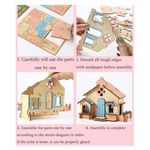 Jucarii, Copii si Bebe - Jucarii si jocuri - Jocuri si puzzle - Puzzle - Set de Construit din Lemn, Macheta 3D, Copii si Adulti, 33 piese, Chocolate House, 8+ ani - Infinity.ro