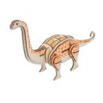 Jucarii, Copii si Bebe - Jucarii si jocuri - Jocuri si puzzle - Puzzle - Set de Construit din Lemn, Macheta 3D, Copii si Adulti, 36 piese, Brontozaur, 8+ ani - Infinity.ro