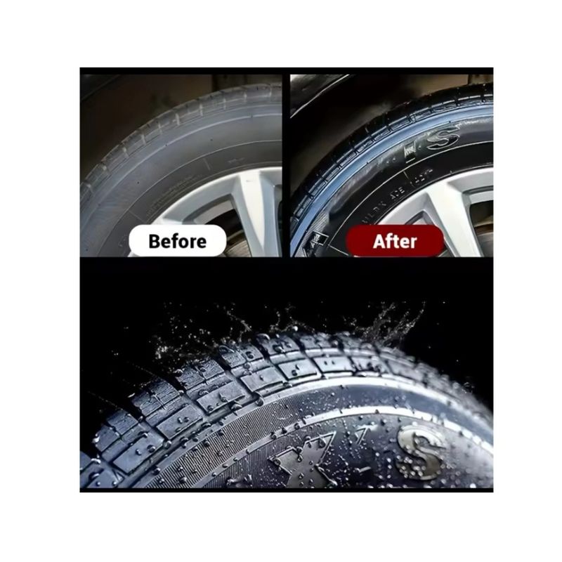 Auto si Moto - Intretinere auto - Produse curatare auto - Pasta de Lustruit Anvelope Auto, inalta eficienta, Protectie de lunga durata, Burete inclus, Homonth, 50 g - Infinity.ro