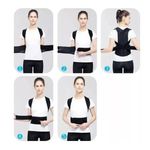 Ingrijire personala si Cosmetice - Sanatate si wellness - Aparate medicale - Suporturi ortopedice si orteze - Suport corector pentru spate tip Corset, cu bretele ajustabile, Unisex, Negru, Marimea XXL - Infinity.ro