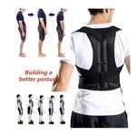 Ingrijire personala si Cosmetice - Sanatate si wellness - Aparate medicale - Suporturi ortopedice si orteze - Suport corector pentru spate tip Corset, cu bretele ajustabile, Unisex, Negru, Marimea XXL - Infinity.ro