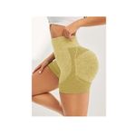 Sport si Outdoor - Echipament Sportiv - Imbracaminte sport - Colanti sport - Pantaloni Scurti pentru Yoga, cu talie inalta, foarte elastici, pentru Fitness, Alergare, Galben, One Size - Infinity.ro