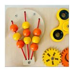 Jucarii, Copii si Bebe - Jucarii si jocuri - Jucarii bebelusi - Centre de activitati - Tabla Senzoriala Busy Board tip Montessori, educativa, 9 Activitati de Motricitate fina si grosiera bebelusi si copii - Infinity.ro