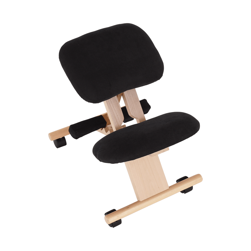 Casa si Gradina - Mobilier - Scaune si fotolii - Scaune - Scaun genunchi ergonomic, negru / fag, GROCO - Infinity.ro