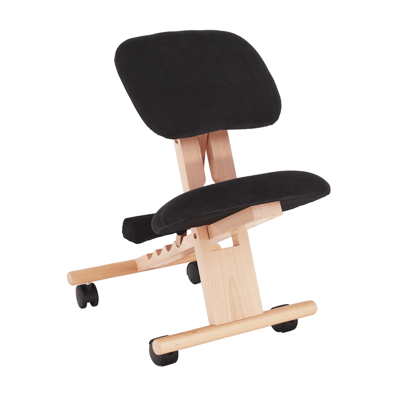 Casa si Gradina - Mobilier - Scaune si fotolii - Scaune - Scaun genunchi ergonomic, negru / fag, GROCO - Infinity.ro