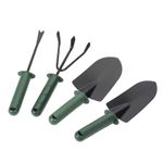 Casa si Gradina - Gradinarit si plante - Unelte gradinarit - Lopeti si unelte de sapat - Set 4 Unelte de Gradina, pentru Plantare Prelucrare Sol si Ingrijire Plante, Material PVC si cardboard, verde - Infinity.ro