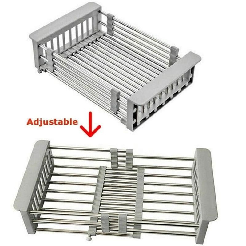 Casa si Gradina - Bucatarie si vesela - Organizare si depozitare bucatarie - Scurgator vase - Scurgator ajustabil pentru fructe si legume - Infinity.ro