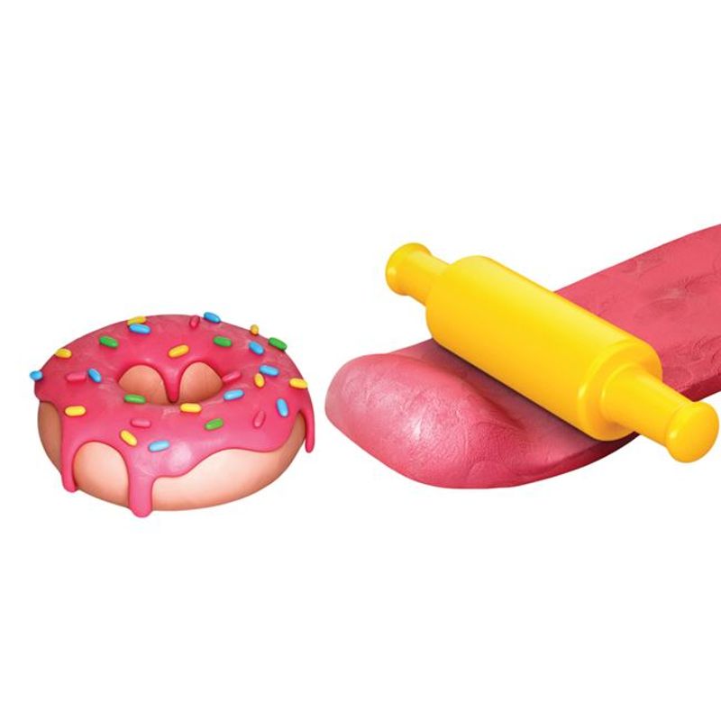 Carti si Birotica - Rechizite - Plastilina - Set Plastilina Tort Zi de Nastere, 4x 50g - Infinity.ro