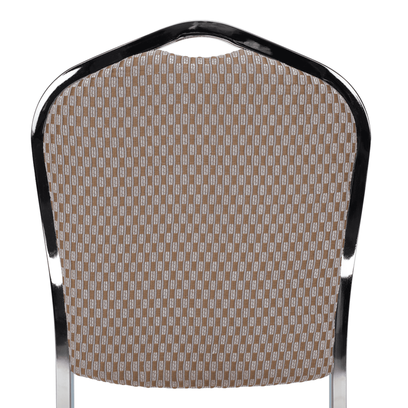 Casa si Gradina - Mobilier - Scaune si fotolii - Scaune - Scaun stivuitor, bej / model / crom, ZINA 3 NEW - Infinity.ro