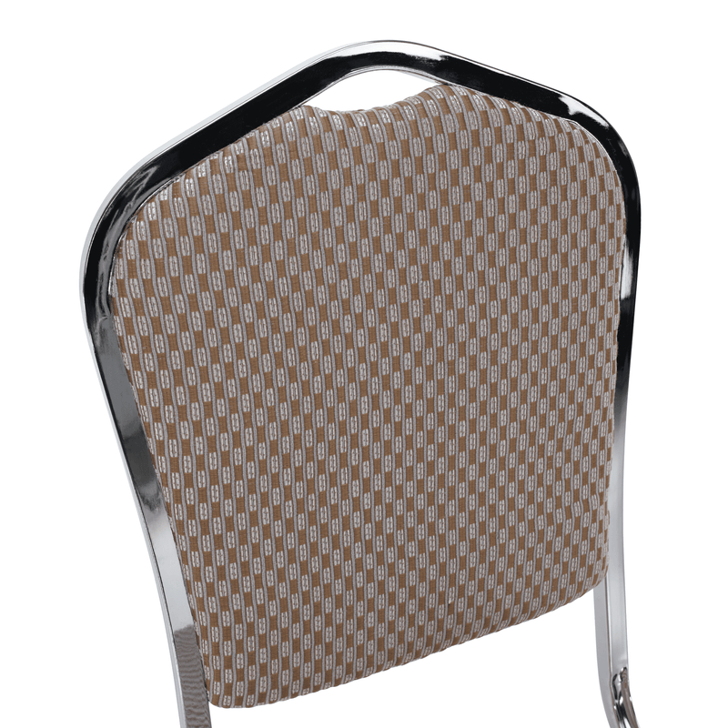 Casa si Gradina - Mobilier - Scaune si fotolii - Scaune - Scaun stivuitor, bej / model / crom, ZINA 3 NEW - Infinity.ro