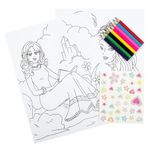 Carti si Birotica - Carti - Carti pentru copii - Carti de colorat - Set de Colorat Printesa cu Autocolante, 10 foi de desenat, 8 creioane colorate - Infinity.ro