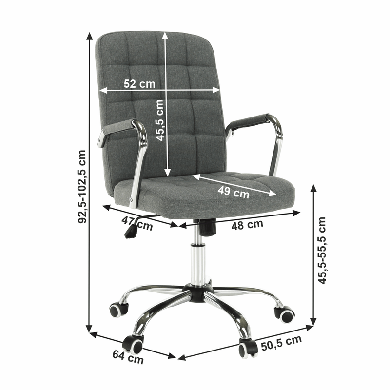 Casa si Gradina - Mobilier - Scaune si fotolii - Scaune - Scaun de birou, gri, MORGEN - Infinity.ro