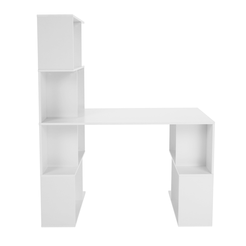 Casa si Gradina - Mobilier - Mese si birouri - Birouri - Masa pt. calculator cu raft, alb, FLOKI NEW - Infinity.ro