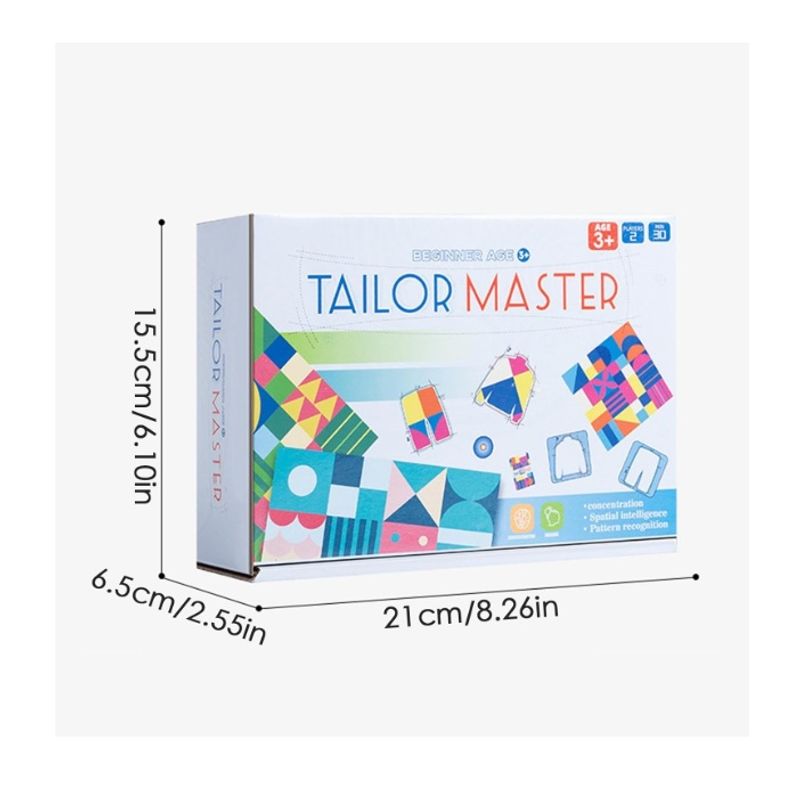 Jucarii, Copii si Bebe - Jucarii si jocuri - Jucarii & jocuri educative - Jocuri si jucarii educative - Joc educativ de tip Puzzle pentru Antrenarea Atentiei Copiilor, Tailor Master, 3 ani+, Multicolor - Infinity.ro