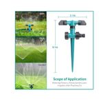 Casa si Gradina - Gradinarit si plante - Instalatii si accesorii pentru irigatii - Aspersoare - Set 2 aspersoare pentru gradina, ABS, Verde - Infinity.ro