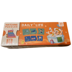 Jucarii, Copii si Bebe - Jucarii si jocuri - Jucarii & jocuri educative - Jocuri si jucarii educative - Puzzle de asociere si potrivire pentru copii, 10 modele, 30 piese, Daily life - Infinity.ro