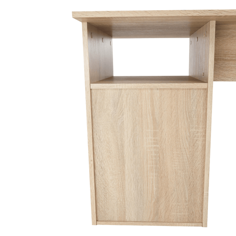 Casa si Gradina - Mobilier - Mese si birouri - Birouri - Masa PC de colt, stejar sonoma/alba, MAURUS NEW MA11 - Infinity.ro