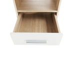 Casa si Gradina - Mobilier - Mese si birouri - Birouri - Masa PC de colt, stejar sonoma/alba, MAURUS NEW MA11 - Infinity.ro