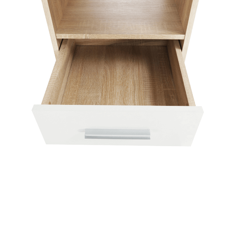 Casa si Gradina - Mobilier - Mese si birouri - Birouri - Masa PC de colt, stejar sonoma/alba, MAURUS NEW MA11 - Infinity.ro