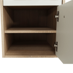 Casa si Gradina - Mobilier - Mese si birouri - Birouri - Masa PC de colt, stejar sonoma/alba, MAURUS NEW MA11 - Infinity.ro