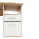 Casa si Gradina - Mobilier - Mese si birouri - Birouri - Masa PC de colt, stejar sonoma/alba, MAURUS NEW MA11 - Infinity.ro