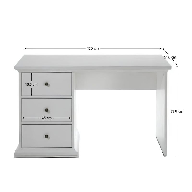 Casa si Gradina - Mobilier - Mese si birouri - Birouri - Masa PC, alba, PARIS 77821 - Infinity.ro