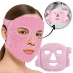Ingrijire personala si Cosmetice - Ingrijire personala - Ingrijire ten - Masti pentru ten si gomaje - Masca faciala cu gel dublu, racoritoare si incalzitoare, pentru relaxare si ingrijirea pielii, roz, eCarla, AK22R - Infinity.ro