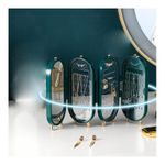Fashion, accesorii si bijuterii - Femei - Bijuterii femei - Cutii bijuterii - Organizator pliabil pentru bijuterii, tip dulap Ecarla, culoarea verde, 23.5 cm. CB38ZIE - Infinity.ro