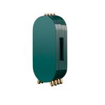 Fashion, accesorii si bijuterii - Femei - Bijuterii femei - Cutii bijuterii - Organizator pliabil pentru bijuterii, tip dulap Ecarla, culoarea verde, 23.5 cm. CB38ZIE - Infinity.ro