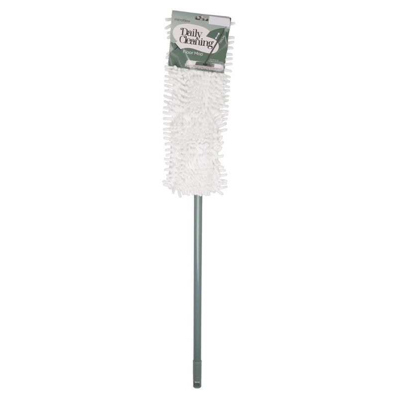Market - Curatenie si intretinere casa - Produse menaj - Mopuri - Mop de podea, 44 x 14 cm, cu maner telescopic 130 cm, material tip senila, super absorbant - Infinity.ro