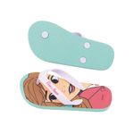 Fashion, accesorii si bijuterii - Copii - Incaltaminte copii - Slapi si papuci copii - Papuci Flip-flops, pentru copii, model Frozen, culoarea mov, Arditex, 34 EU - Infinity.ro