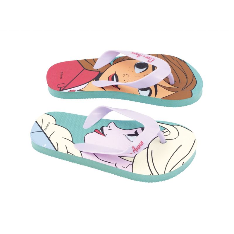 Fashion, accesorii si bijuterii - Copii - Incaltaminte copii - Slapi si papuci copii - Papuci Flip-flops, pentru copii, model Frozen, culoarea mov, Arditex, 34 EU - Infinity.ro