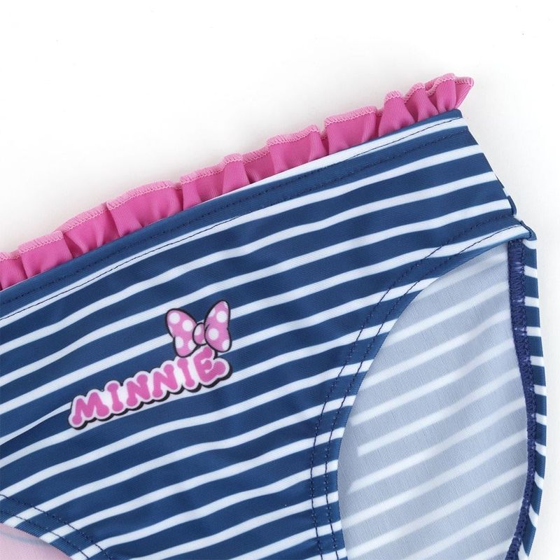Fashion, accesorii si bijuterii - Copii - Lenjerie si pijamale copii - Costume de baie copii - Slip inot pentru fetite, Minnie cu dungulite, 2 ani - Infinity.ro