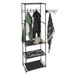 Casa si Gradina - Mobilier - Organizare si depozitare - Cuiere - Cuier multifunctional cu polite si carlige, compact si modern 50x36x170 cm - Infinity.ro