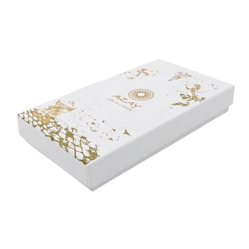 Casa si Gradina - Bucatarie si vesela - Vesela si tacamuri - Tacamuri si seturi - Set tacamuri copii AZAY ursulet albastru, lingurita si furculita, cutie cadou eleganta cu tissue paper, 14.5 cm - Infinity.ro