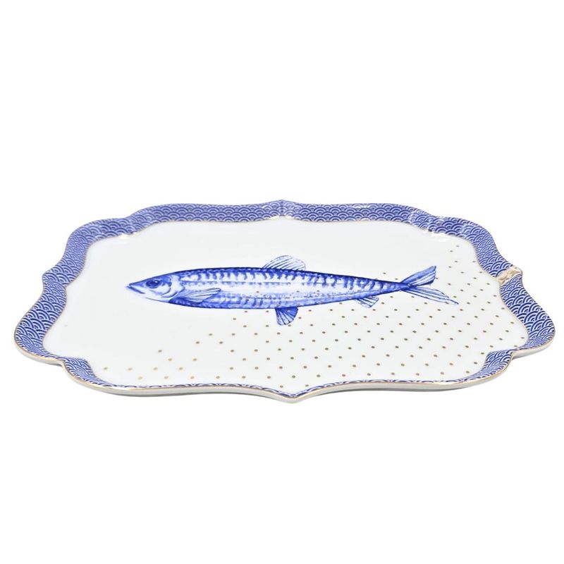 Casa si Gradina - Bucatarie si vesela - Ustensile bucatarie - Tavi servire - Tava din portelan, 26 x 18 cm, Pip Studio, Yerseke, colectia Royal White - Infinity.ro