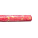 Carti si Birotica - Birotica - Articole ambalare - Hartie pentru ambalat cadouri, culoarea rosu, spirala cu stelute aurii, 200x70 cm - Infinity.ro