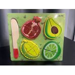 Jucarii, Copii si Bebe - Jucarii si jocuri - Jucarii & jocuri educative - Jocuri si jucarii educative - Puzzle 2 din Lemn Educativ pentru Copii – Modele Diverse Fructe si Animale Marine, 19.5x18cm - Infinity.ro