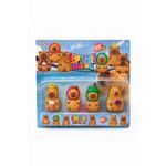 Jucarii, Copii si Bebe - Jucarii si jocuri - Figurine - Set 4 Figurine Capybara Splat – Jucarii moi, haioase si colorate – 30x25 cm - Infinity.ro