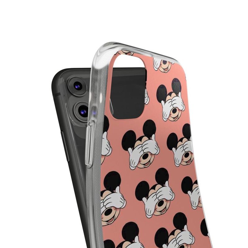 Laptop, Telefoane si Tablete - Telefoane mobile si accesorii - Accesorii Telefoane - Huse telefoane - Husa compatibila cu Apple iPhone 12 Mini Silicon Gel Tpu Model Mickey Pattern Peek A Boo - Infinity.ro