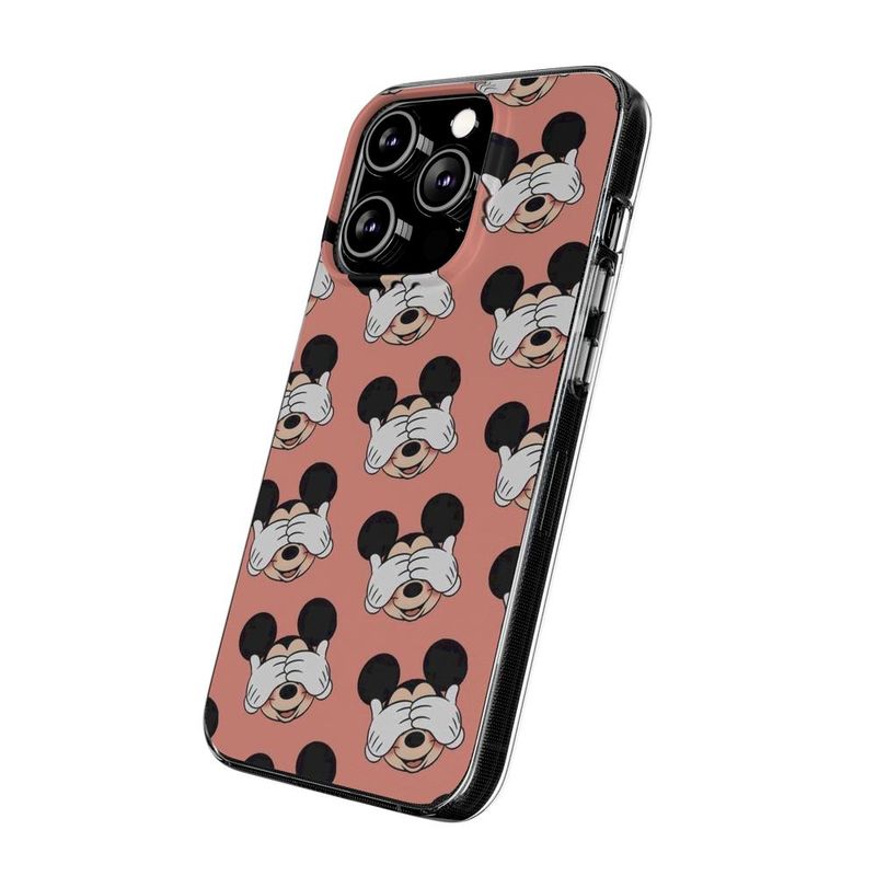 Laptop, Telefoane si Tablete - Telefoane mobile si accesorii - Accesorii Telefoane - Huse telefoane - Husa compatibila cu Apple iPhone 13 Pro Max Silicon Gel Tpu Model Mickey Pattern Peek A Boo - Infinity.ro