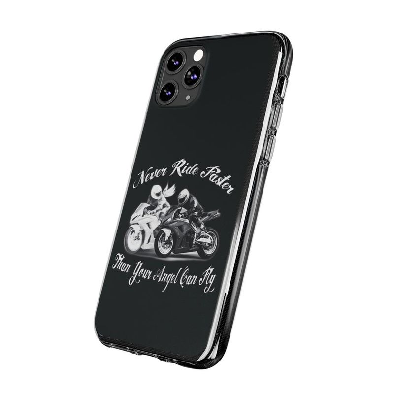 Laptop, Telefoane si Tablete - Telefoane mobile si accesorii - Accesorii Telefoane - Huse telefoane - Husa compatibila cu Apple iPhone 11 Pro Max Silicon Gel Tpu Model Never Ride Faster - Infinity.ro