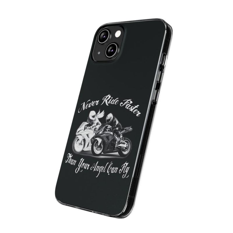 Laptop, Telefoane si Tablete - Telefoane mobile si accesorii - Accesorii Telefoane - Huse telefoane - Husa compatibila cu Apple iPhone 14 Silicon Gel Tpu Model Never Ride Faster - Infinity.ro