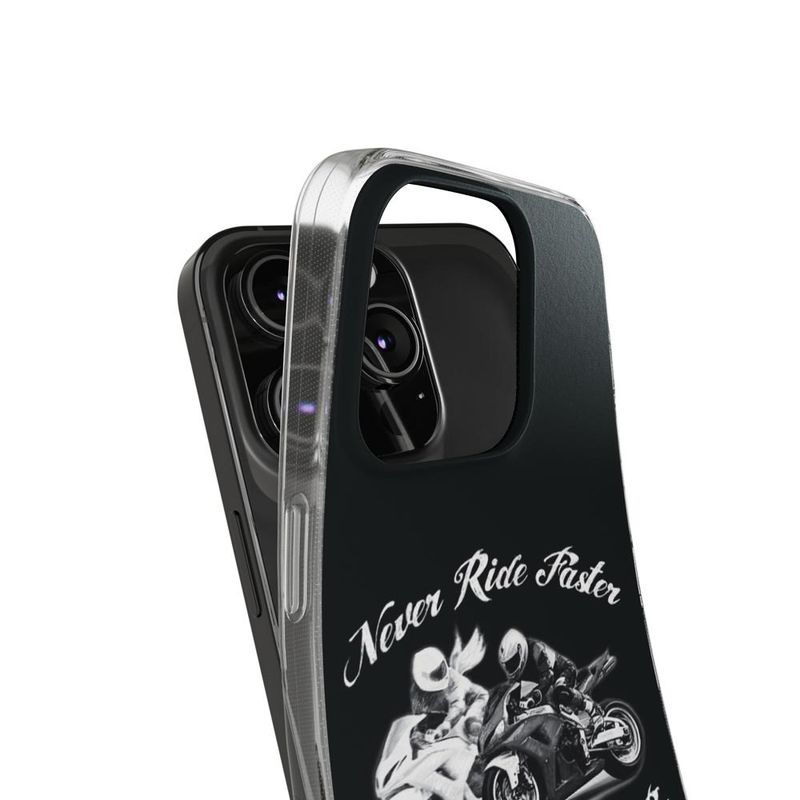 Laptop, Telefoane si Tablete - Telefoane mobile si accesorii - Accesorii Telefoane - Huse telefoane - Husa compatibila cu Apple iPhone 13 Pro Max Silicon Gel Tpu Model Never Ride Faster - Infinity.ro