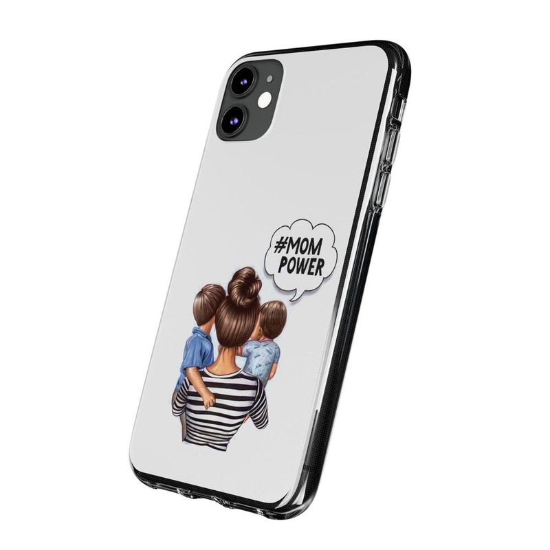 Laptop, Telefoane si Tablete - Telefoane mobile si accesorii - Accesorii Telefoane - Huse telefoane - Husa compatibila cu Apple iPhone 11 Silicon Gel Tpu Model Mom of Boys - Infinity.ro