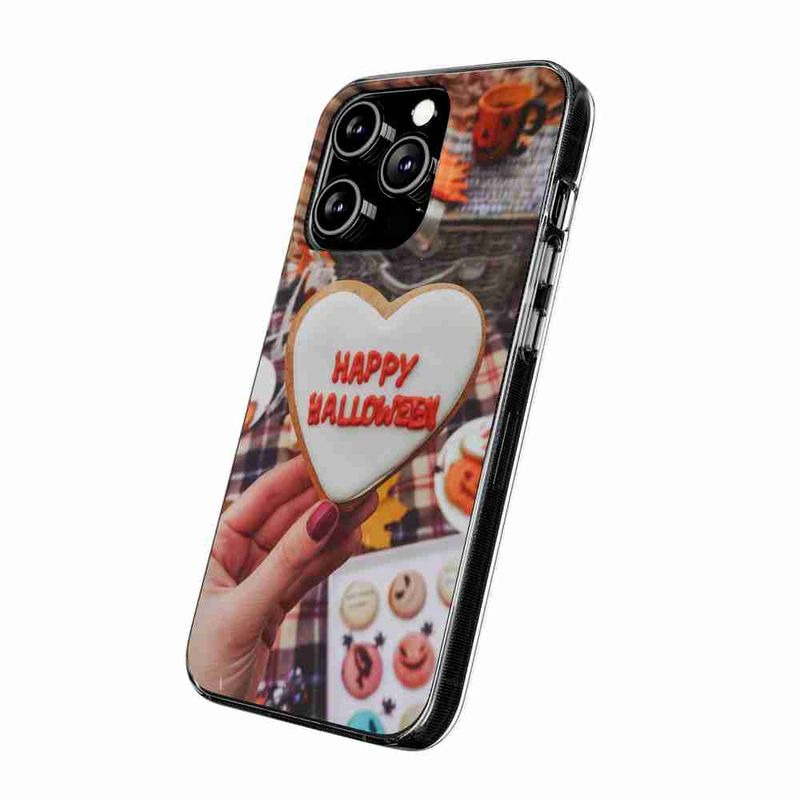 Laptop, Telefoane si Tablete - Telefoane mobile si accesorii - Accesorii Telefoane - Huse telefoane - Husa compatibila cu Apple iPhone 17 Silicon Gel Tpu Model Happy Halloween Cookies - Infinity.ro