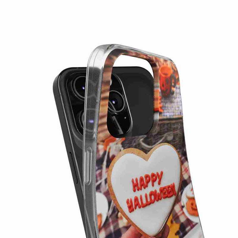 Laptop, Telefoane si Tablete - Telefoane mobile si accesorii - Accesorii Telefoane - Huse telefoane - Husa compatibila cu Apple iPhone 17 Silicon Gel Tpu Model Happy Halloween Cookies - Infinity.ro