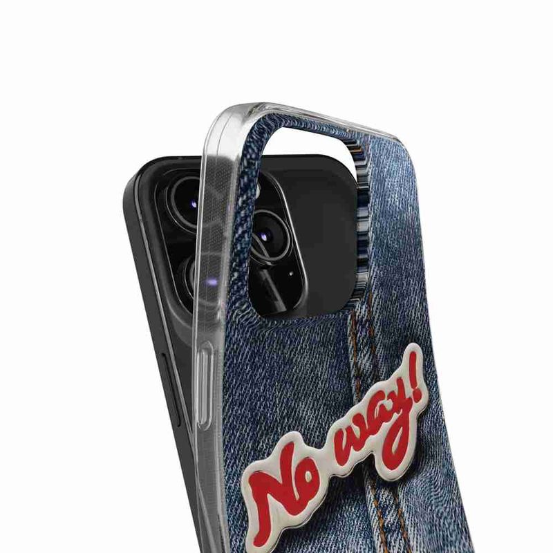 Laptop, Telefoane si Tablete - Telefoane mobile si accesorii - Accesorii Telefoane - Huse telefoane - Husa compatibila cu Apple iPhone 16 Pro Silicon Gel Tpu Model No Way Jeans - Infinity.ro