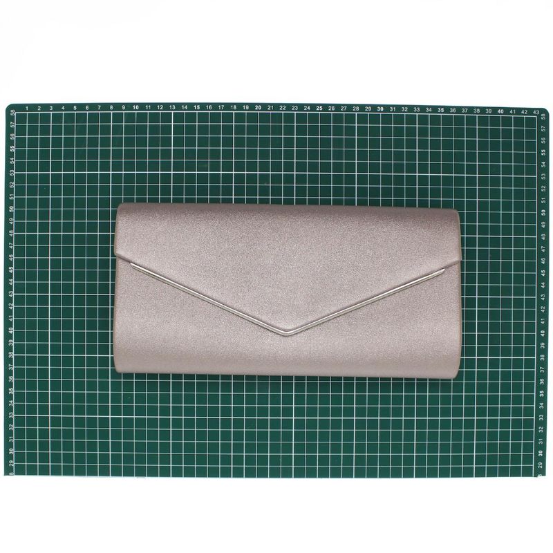 Fashion, accesorii si bijuterii - Femei - Accesorii femei - Genti si rucsacuri femei - Geanta plic, de dama, din material sintetic, ButicCochet, 26x13x5 cm, Bej inchis  - GND671 - Infinity.ro